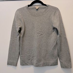 J.Crew crewneck pullover grey sweater, size M